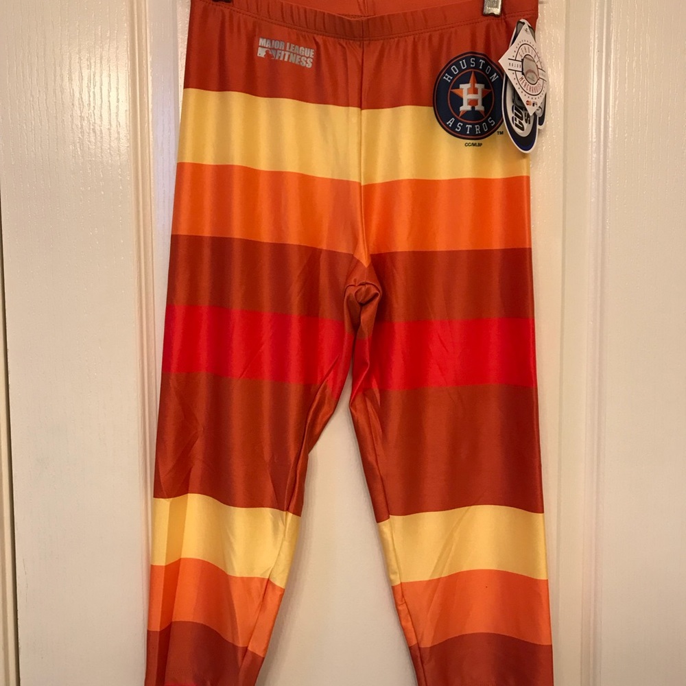 Major league fitness crop leggings Houston astros